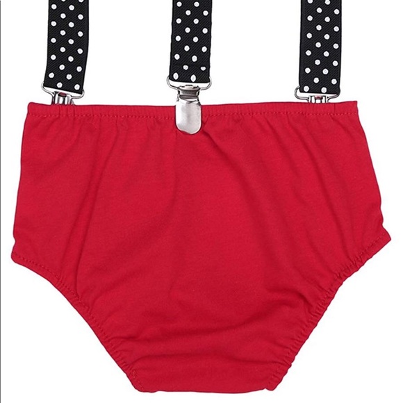 Baby Boy's 1st Birthday Bloomers Bowtie Outfits - Picture 3 of 6